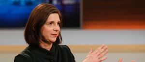 Katrin Göring-Eckardt (Bündnis 90/Die Grünen) spricht bei "Anne Will" über die Saarland-Wahl. 