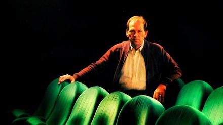 Ein großzügiger Gastgeber. Franz Stadler im Oktober 2006 in seinem Kino. 