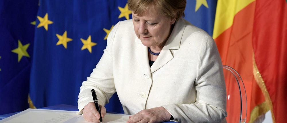 Die Möglichkeit, strittige Dinge im kleinen Kreis in Zukunft voran zu treiben, ist Bundeskanzlerin Angela Merkel sehr wichtig.