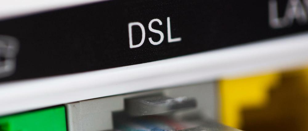 Ein DSL-Modem.
