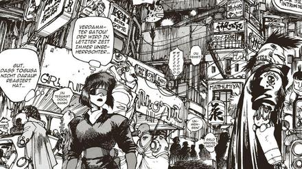 Zeichnerisches Kontrastprogramm: Eine Seite aus dem besprochenen Band.