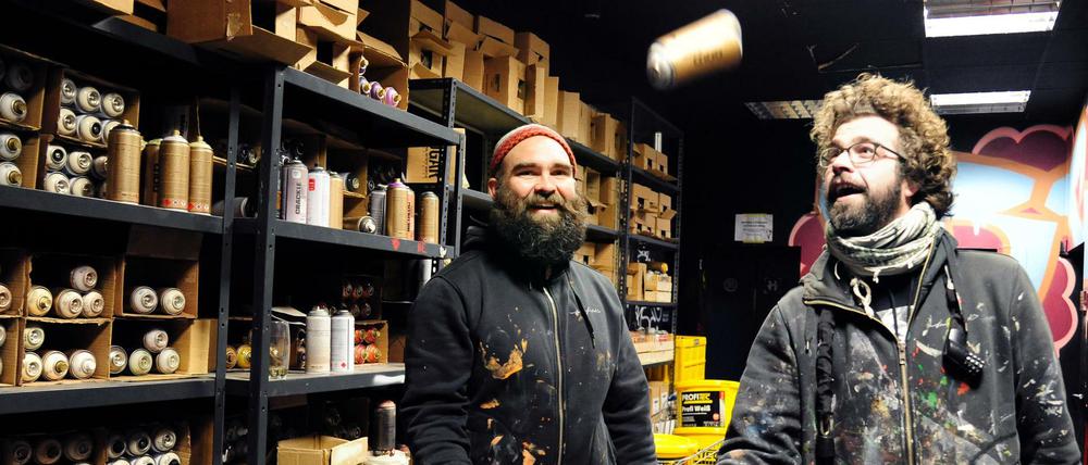Zu den mehr als 160 Künstlern die sich in "The Haus" austoben durften, zählen Veit und Jakob von der Crew Innerfields.
