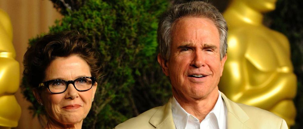 Schauspieler Warren Beatty und seine Frau Annette Bening bei den Oscars 2011