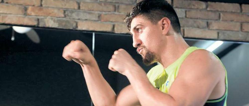 Den Kampf im Blick. Marco Huck kann am Samstag in Dortmund gegen den Letten Mairis Briedis den WBC-Titel im Cruisergewicht holen.