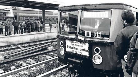 Es war ein Volksfest, damals, als die S-Bahn nach Potsdam zurück kam.