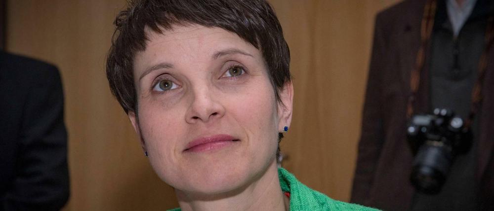 Frauke Petry im März 2017 bei einer Wahlkampfveranstaltung im Saarland.