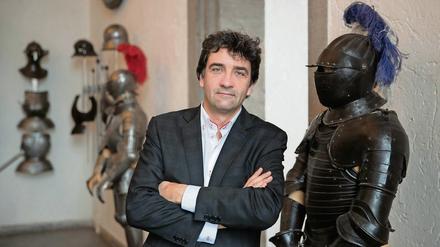 Paul Spies freut sich über die Internationalitäten der Ausstellenden.