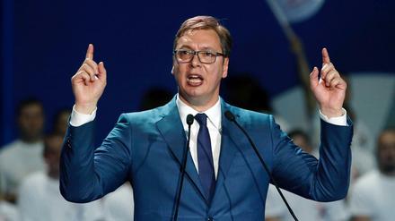 Alles in der Hand in Serbien: Aleksandar Vucic 