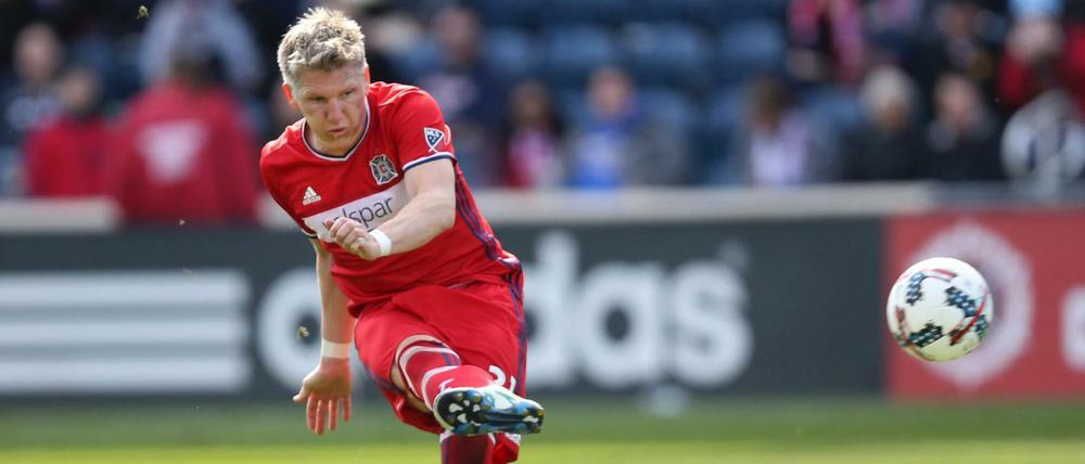 Bastian Schweinsteiger in Aktion bei seinem Debüt für Chicago Fire.