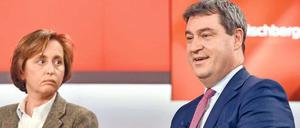 Endlich drin. Am Mittwoch saß die stellvertretende AfD-Vorsitzende Beatrix von Storch neben CSU-Politiker Markus Söder in der ARD-Talkshow „Maischberger“.