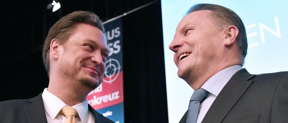 Wollen Verantwortung übernehmen. Pazderski (rechts) und Hansel.