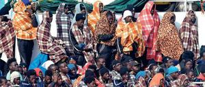 Ankunft in Europa. Fast alle afrikanischen Flüchtlinge kommen über Italien in die EU. 