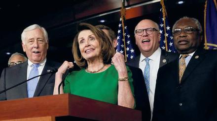 Nancy Pelosi, die demokratische Oppositionsführerin im Repräsentantenhaus, kann wieder jubeln.