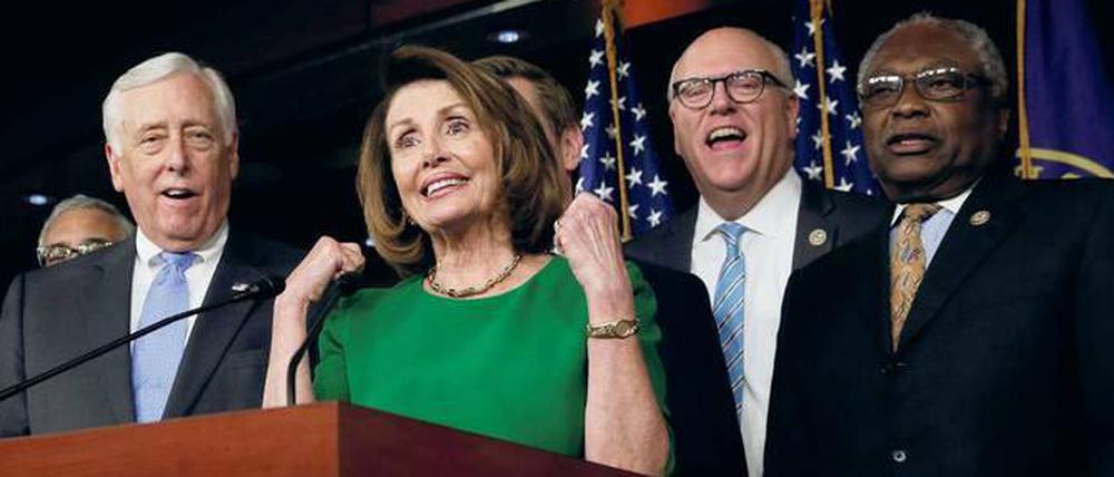 Nancy Pelosi, die demokratische Oppositionsführerin im Repräsentantenhaus, kann wieder jubeln.
