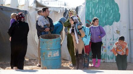 Eine Aufnahme aus einem Lager für syrische Flüchtlinge in Jordanien.