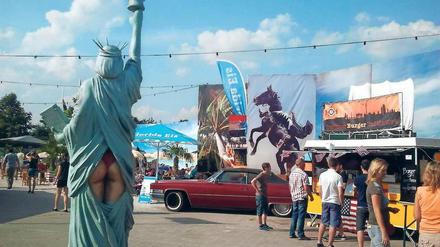 Feiern mit Uncle Sam.