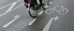 Ein Radweg. Radwege führen zu Streit. Nicht überall, aber in Reinickendorf.