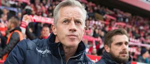 Unions Cheftrainer Jens Keller blickt in die Zukunft.