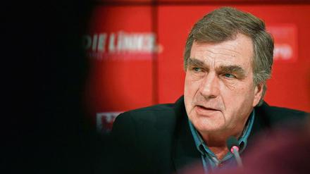 Ralf Christoffers, Linken-Fraktionschef im Brandenburger Landtag, beriet sich am Wochenende mit SPD-Fraktionschef Mike Bischoff. 
