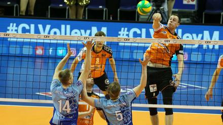 Moskau verlangte den Berliner Volleyballern alles ab.