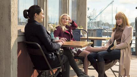 Shailene Woodley, Reese Witherspoon und Nicole Kidman (v. li.) nehmen eine Auszeit von ihren Männern.
