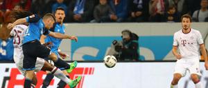 Treffer ins Glück. Andrej Kramaric erzielte das einzige Tor des Tages beim 1:0 der TSG Hoffenheim gegen den FC Bayern. 
