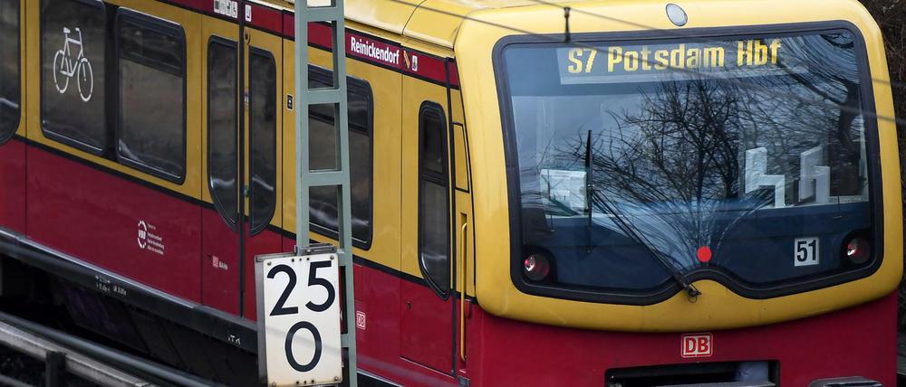 Auch die S7 war von der Sperrung betroffen.