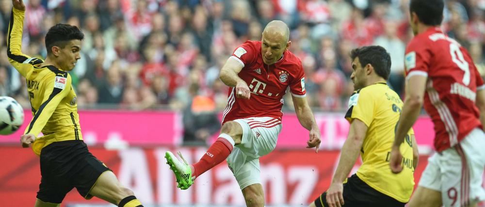 Der klassische Robben: Von rechts nach innen und dann Abschluss mit links – wie beim Treffer zum 3:1.