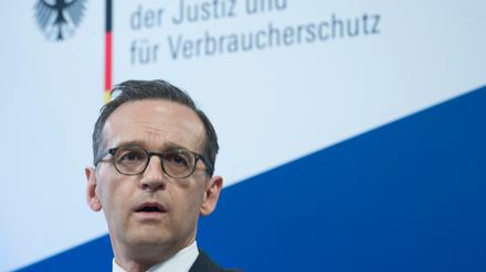 Bundesjustizminister Heiko Maas am Mittwoch bei der Vorstellung der Regierungspläne.