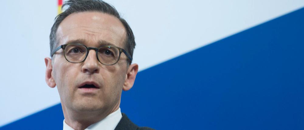 Bundesjustizminister Heiko Maas am Mittwoch bei der Vorstellung der Regierungspläne. 