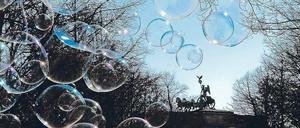 Ganz Berlin ist eine Blase. Das schöne Wetter regt die Sinne an. Der Winter verabschiedet sich durch die Nase.