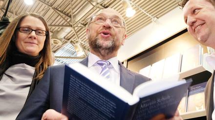 SPD-Kanzlerkandidat Martin Schulz auf der Buchmesse in Leipzig.