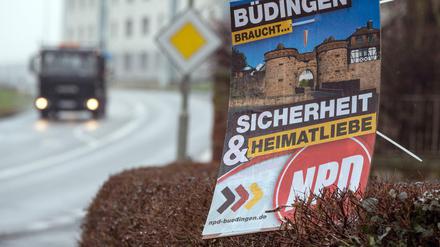 Büdingen ist eine Hochburg der NPD.