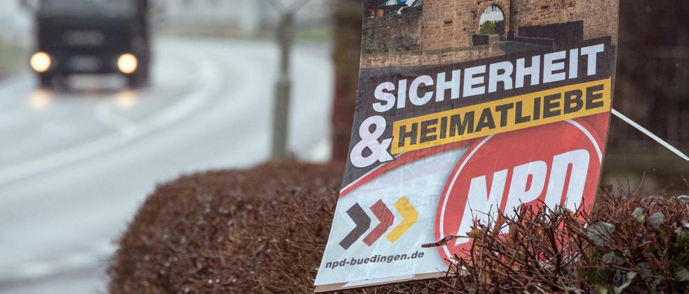 Büdingen ist eine Hochburg der NPD.