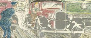 Handkoloriert. Ein Ausschnitt der versteigerten Seite.