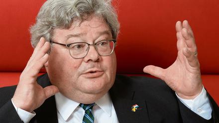 Der Europaabgeordnete Reinhard Bütikofer (Bündnis 90 / Die Grünen). 