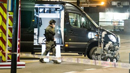 Sprengstoffexperten im Einsatz in der Innenstadt von Oslo 
