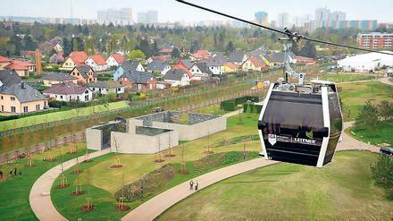 In der Seilbahn pfeift's ganz schön.