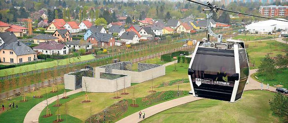 In der Seilbahn pfeift's ganz schön.
