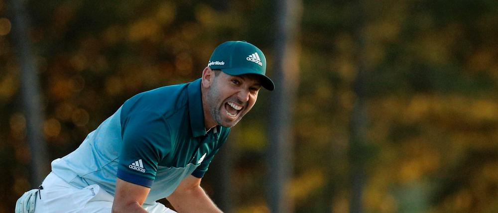 Sergio Garcia bejubelt seinen ersten Sieg beim Masters. 