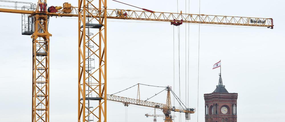 In Berlin legt zurzeit nicht nur die Bauwirtschaft zu. 