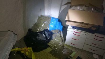 125 Kilogramm Marihuana in Neukölln gefunden.