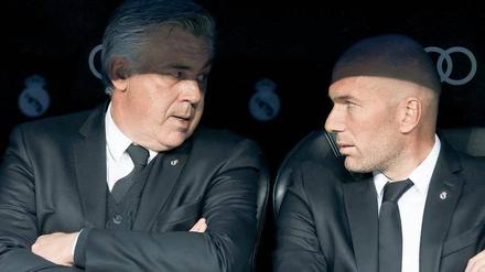 Duell mit dem Lehrmeister. Carlo Ancelotti war einst Trainer von Zinédine Zidane in Turin. Bei Real arbeiteten sie von 2013 bis 2015 zusammen. 