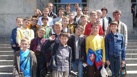 Ein Gruppenfoto der Chormitglieder.