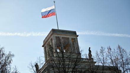 Die russische Botschaft Unter den Linden in Berlin. 