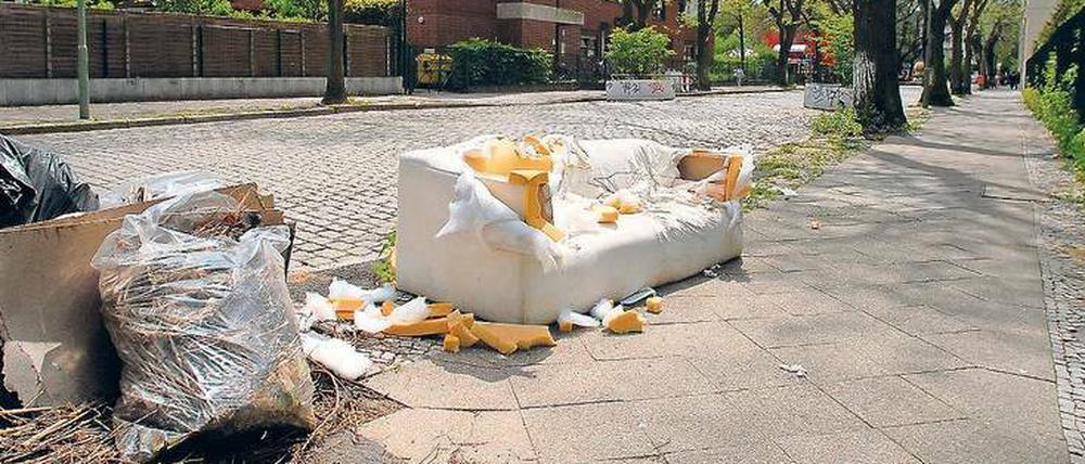 Illegales Müllabladen: in Neukölln ein Problem. 