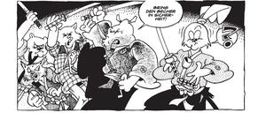 Der Hasen-Samurai ist zurück: Eine Seite aus "Usagi Yojimbo 5 - Die Klinge der Götter". 