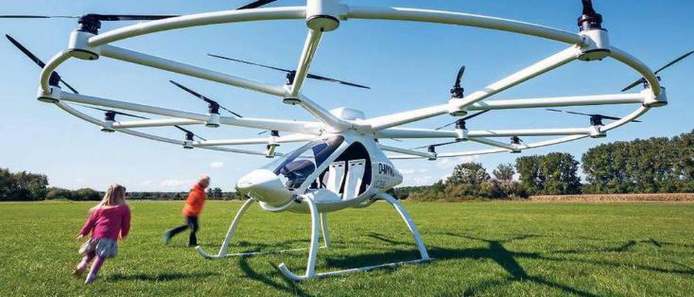 Der Volocopter kann senkrecht starten und landen. 2018 soll er zugelassen werden.