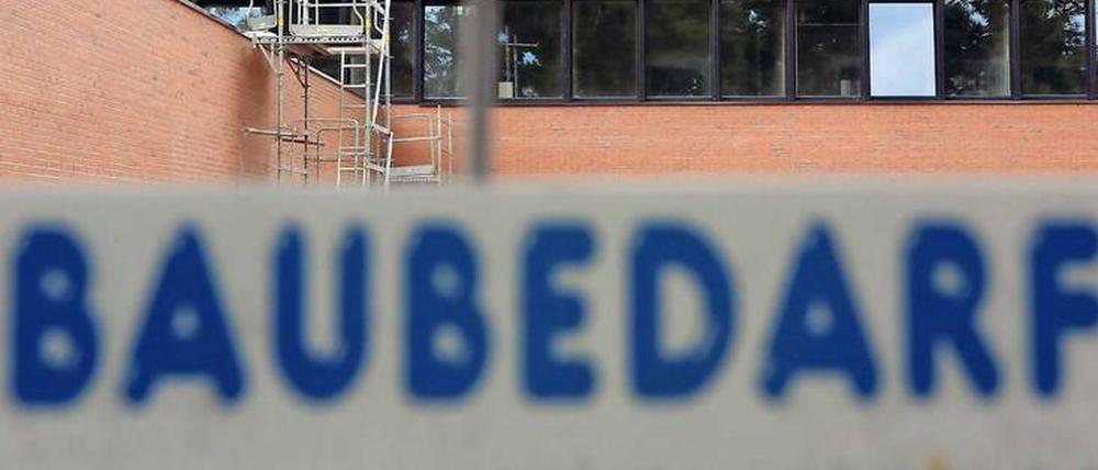Anbau und Sanierung bei laufendem Lehrbetrieb. Auch in Potsdam sind viele Bildungseinrichtungen – wie hier die Da-Vinci-Schule – Dauerbaustellen.
