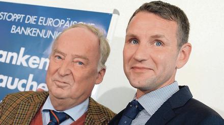Die Petry-Gegner Alexander Gauland und Björn Höcke.